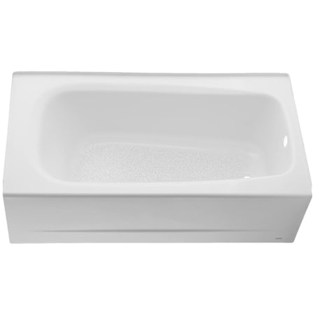 American Standard Bathing Cambridge 60" Three Wall Alcove Enameled Steel Soaking Tub with Right Drain and Overflow White