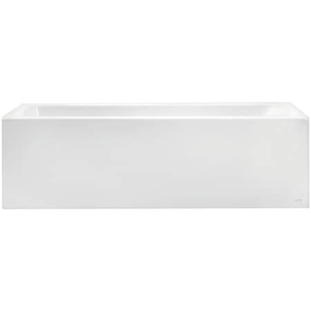American Standard Bathing Studio 60" Three Wall Alcove Acrylic Soaking Tub with Left Drain and Overflow White