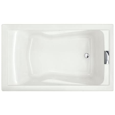 American Standard Bathing Evolution 60" Drop In, Undermount Acrylic Soaking Tub with Reversible Drain White