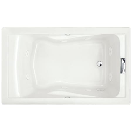 American Standard Bathing Evolution 60" Drop In / Undermount Acrylic Whirlpool Tub with Reversible Drain and Overflow White