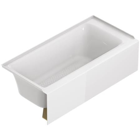 American Standard Bathing Aspirations 60" Three Wall Alcove Acrylic, Fiberglass Soaking Tub with Left Drain and Overflow White