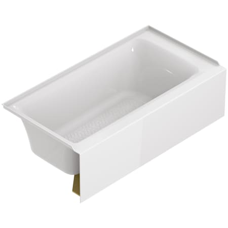 American Standard Bathing Aspirations 60" Three Wall Alcove Acrylic, Fiberglass Soaking Tub with Left Drain and Overflow White