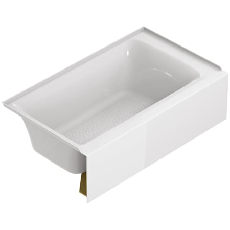 American Standard Bathing Aspirations 60" Three Wall Alcove Acrylic, Fiberglass Soaking Tub with Left Drain and Overflow White