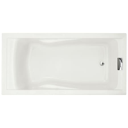 American Standard Bathing Evolution 72" Drop In, Undermount Acrylic Soaking Tub with Reversible Drain and Overflow White