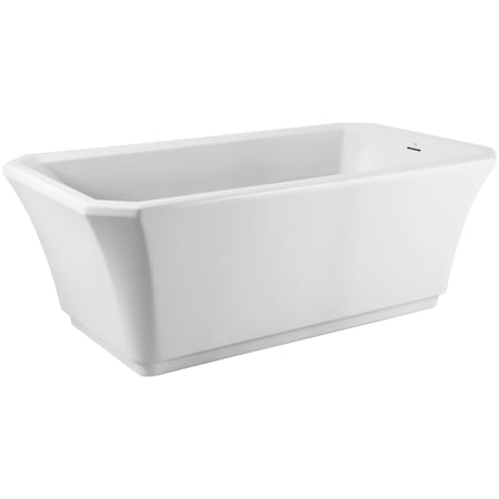 American Standard Bathing Belshire 66" Free Standing Acrylic, Fiberglass Soaking Tub with Left Drain Canvas White