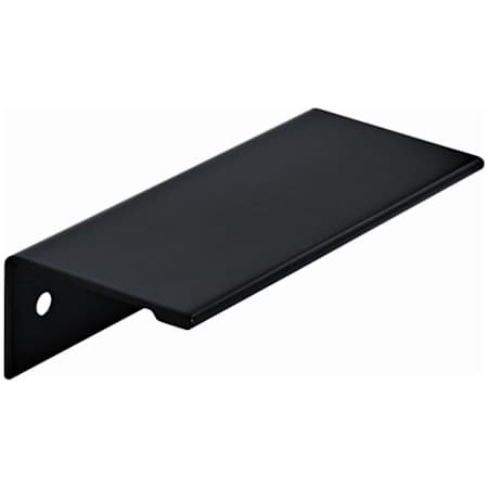 Amerock Edge Pull 3-3/4 Inch Center to Center Finger Cabinet Pull - Pack of 10 Matte Black