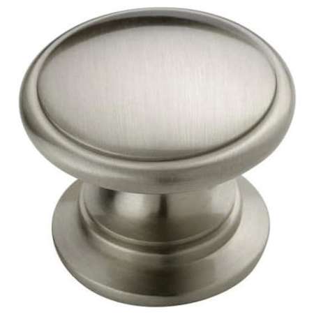 Amerock Ravino 1-1/4 Inch Diameter Mushroom Cabinet Knob - Package of 10 Satin Nickel