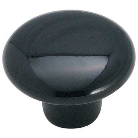 Amerock Everyday Heritage 1-1/2 Inch Mushroom Cabinet Knob Black