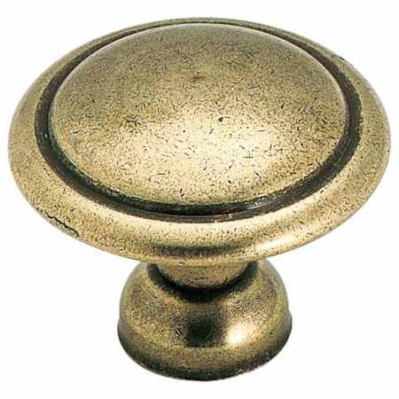Amerock Everyday Heritage 1-3/8 Inch Mushroom Cabinet Knob Light Brass