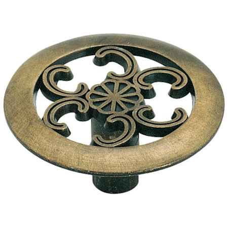 Amerock Everyday Heritage 1-1/2 Inch Mushroom Cabinet Knob Antique Brass