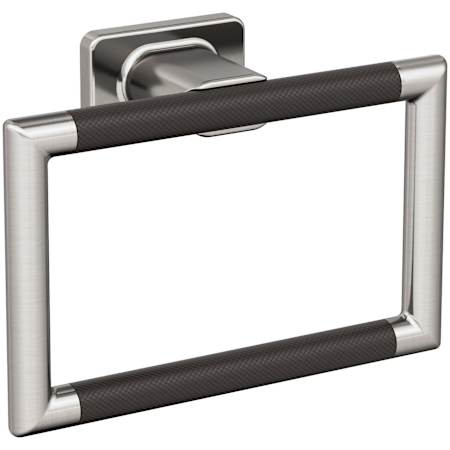 Amerock Esquire 5-1/4" Wall Mounted Towel Ring Brushed Nickel / Oil Rubbed Bronze