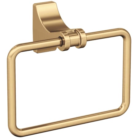 Amerock Davenport 5-1/4" Wall Mounted Towel Ring Champagne Bronze