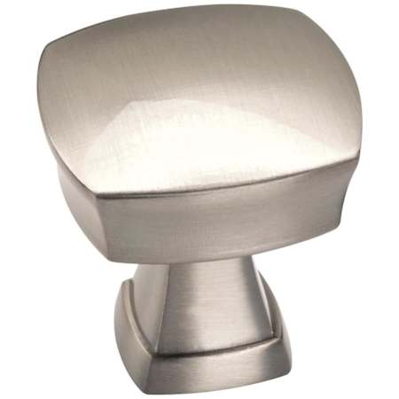 Amerock Stature 1-1/4 Inch Square Cabinet Knob Satin Nickel