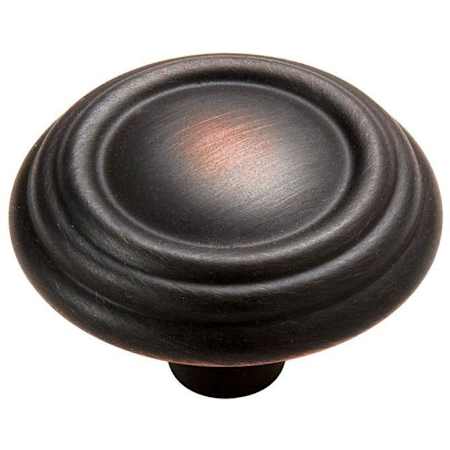 Amerock Sterling Traditions 1-1/4 Inch Mushroom Cabinet Knob Oil Rubbed Bronze