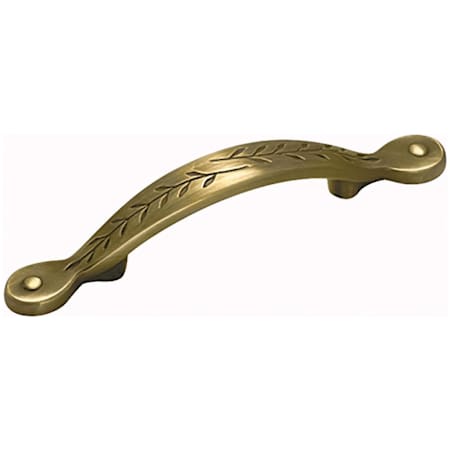 Amerock Nature's Splendor 3 Inch Center to Center Handle Cabinet Pull Elegant Brass