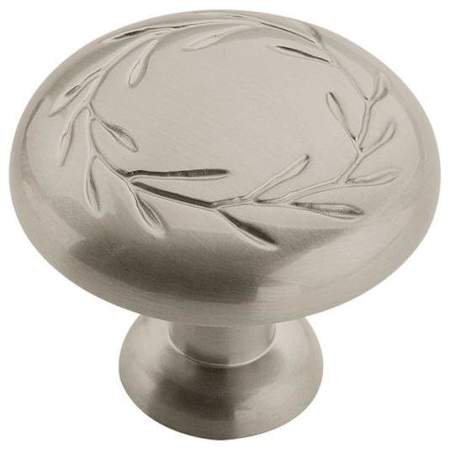 Amerock Nature's Splendor 1-5/16 Inch Mushroom Cabinet Knob Satin Nickel