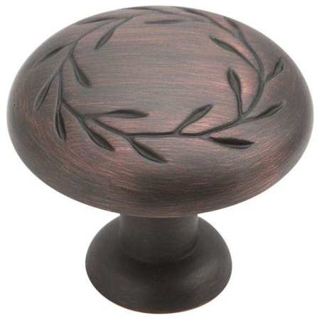Amerock Nature's Splendor 1-5/16 Inch Diameter Mushroom Cabinet Knob - Package of 10 Oil Rubbed Bronze