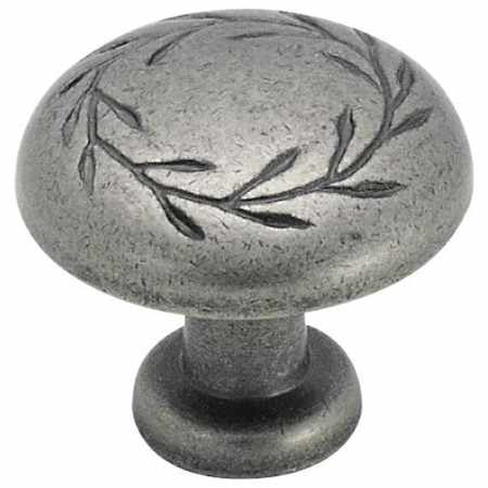 Amerock Nature's Splendor 1-5/16 Inch Mushroom Cabinet Knob Weathered Nickel