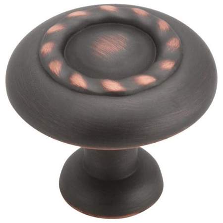 Amerock Inspirations 1-1/4 Inch Mushroom Cabinet Knob Oil Rubbed Bronze