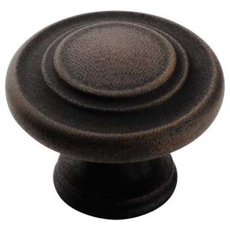 Amerock Inspirations 1-5/16 Inch Mushroom Cabinet Knob Antique Rust