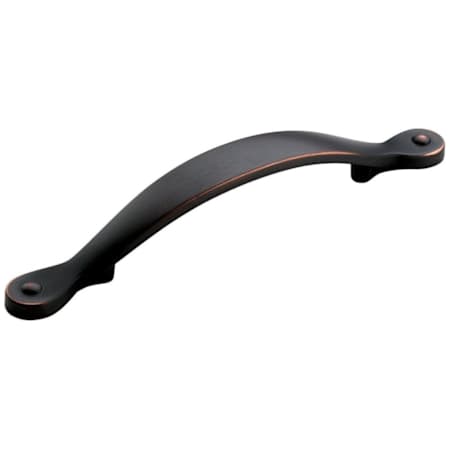 Amerock Inspirations 3-3/4 Inch Center to Center Handle Cabinet Pull - 10 Pack Oil Rubbed Bronze