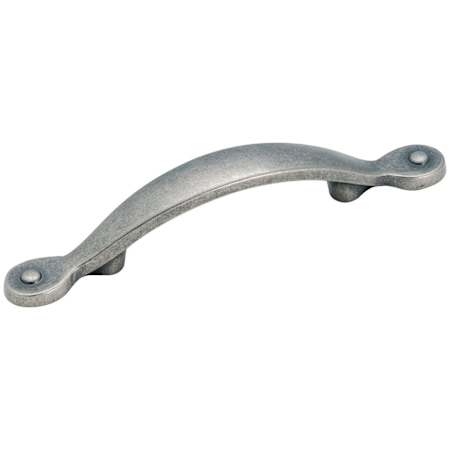 Amerock Inspirations 3 Inch Center to Center Handle Cabinet Pull - Package of 10 Weathered Nickel