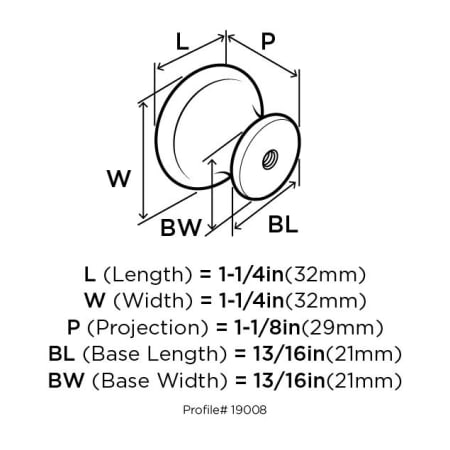 Amerock-BP19008-Dimensions of Back View