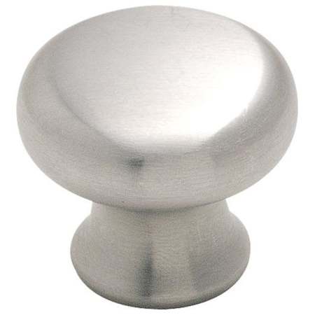 Amerock Essential'Z Stainless Steel 1-1/4 Inch Mushroom Cabinet Knob Stainless Steel