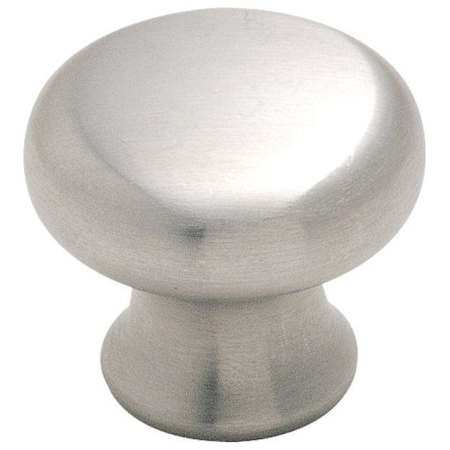 Amerock Essential'Z Stainless Steel 1-1/4 Inch Mushroom Cabinet Knob Stainless Steel