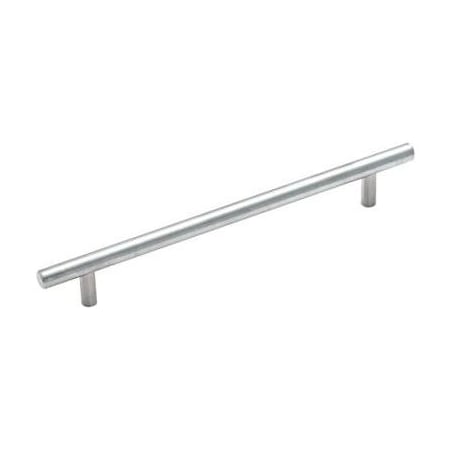 Amerock Bar Pulls Carbon Steel 7-9/16 Inch Center to Center Bar Cabinet Pull Sterling Nickel