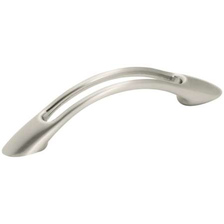 Amerock Essential'Z 3 Inch Center to Center Arch Cabinet Pull Satin Nickel