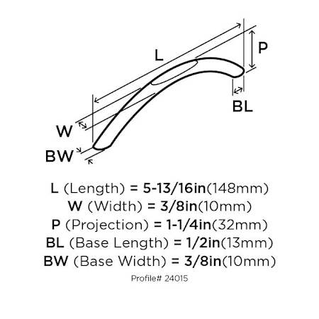 Amerock-BP24015-Dimensions of Angle View