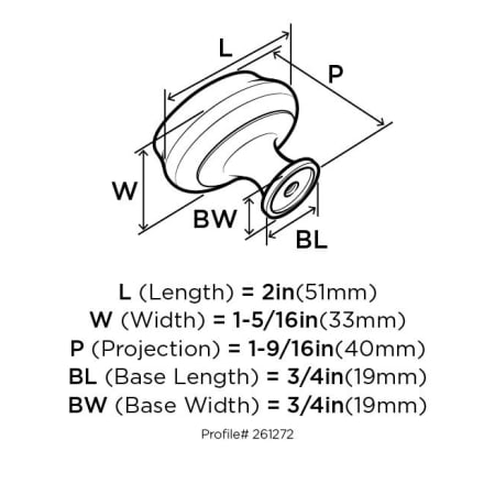 Amerock-BP26127-2-Dimensions of Back View