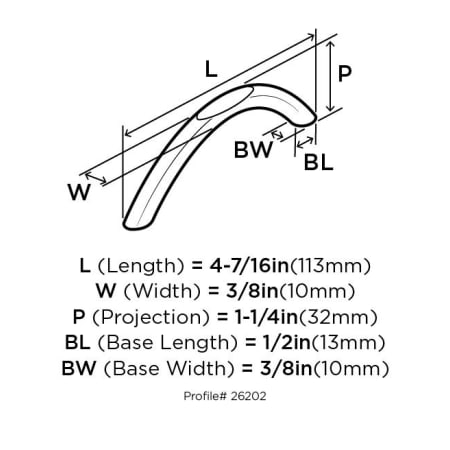 Amerock-BP26202-Dimensions of Angle View