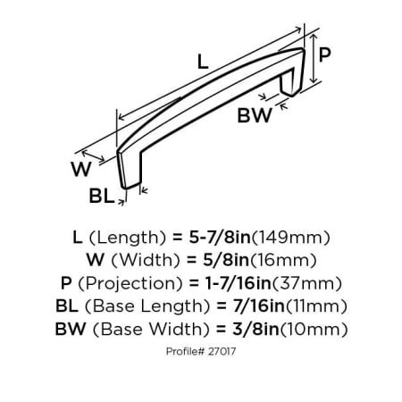 Amerock-BP27017-Dimensions of Angle View