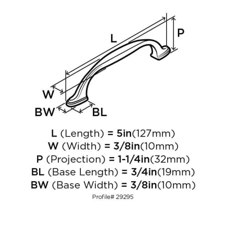 Amerock-BP29295-Dimensions of Angle View