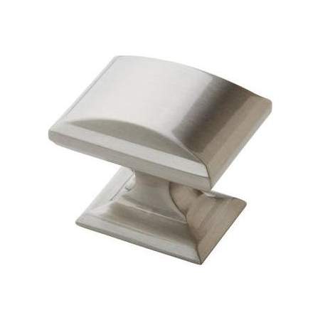 Amerock Candler 1-1/4 Inch Rectangular Cabinet Knob Satin Nickel