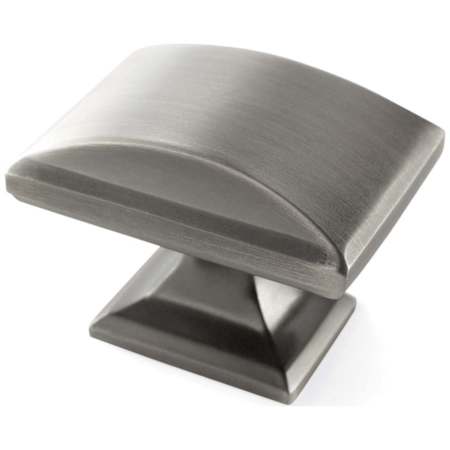 Amerock Candler 1-1/2 Inch Rectangular Cabinet Knob Antique Silver