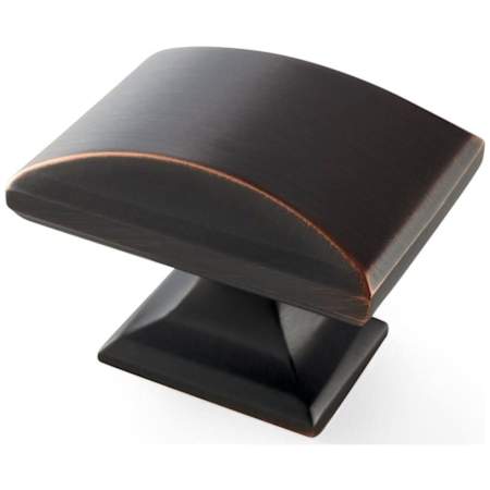 Amerock Candler 1-1/2 Inch Rectangular Cabinet Knob Oil-Rubbed Bronze