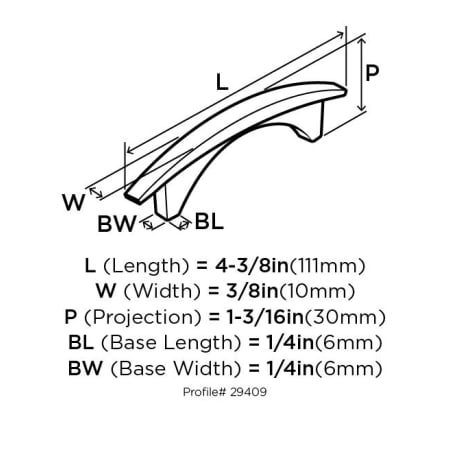 Amerock-BP29409-Dimensions of Angle View