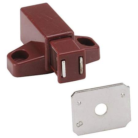 Amerock Functional Hardware 1-11/16" Long Steel Magnetic Catch Brown