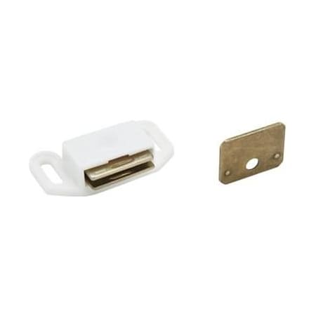 Amerock Functional Hardware 2" Long Plastic Magnetic Catch White