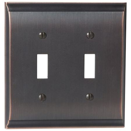 Amerock Candler Double Toggle Switch Plate Oil Rubbed Bronze