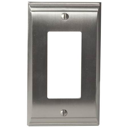 Amerock Candler Single Rocker Switch Plate Satin Nickel
