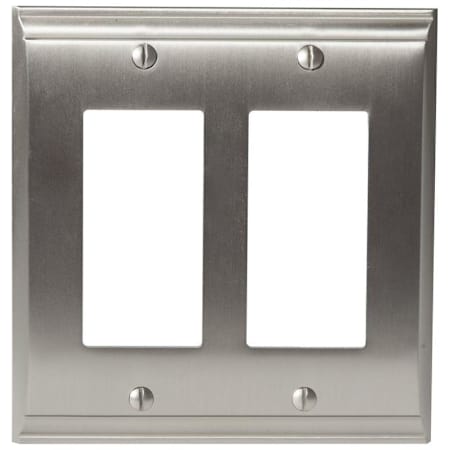 Amerock Candler Double Rocker Switch Plate Satin Nickel