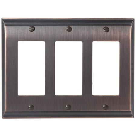 Amerock Candler Triple Rocker Switch Plate Oil Rubbed Bronze
