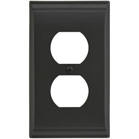 Amerock Candler Single Gang Duplex Outlet Wall Plate Black Bronze
