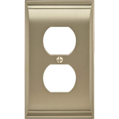 Amerock Candler Single Gang Duplex Outlet Wall Plate Golden Champagne