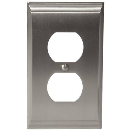Amerock Candler Double Outlet Switch Plate Satin Nickel