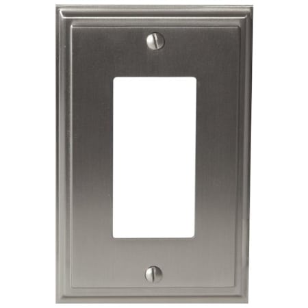 Amerock Mulholland Single Rocker Switch Plate Satin Nickel